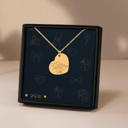 Collana a forma di cuore